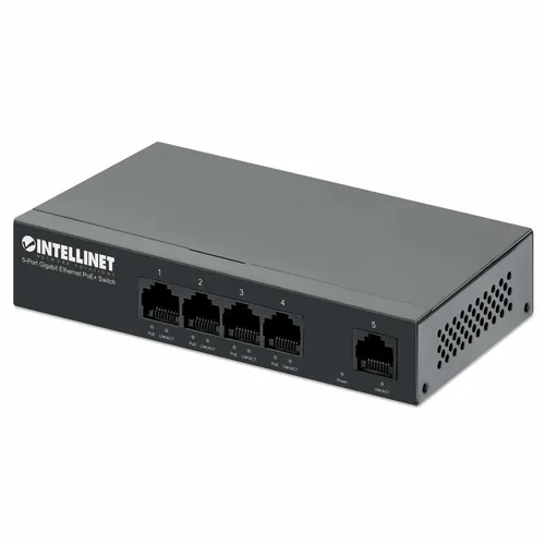 POE SWITCH,INTELLINET,561792,GB  5 PTOS 30W/PTO, 40W