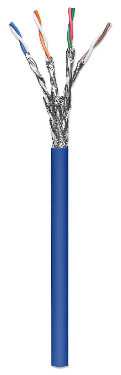 BOBINA,INTELLINET,705042, CAT 6A SFTP 305M SOLIDA AZUL, 100% COBRE