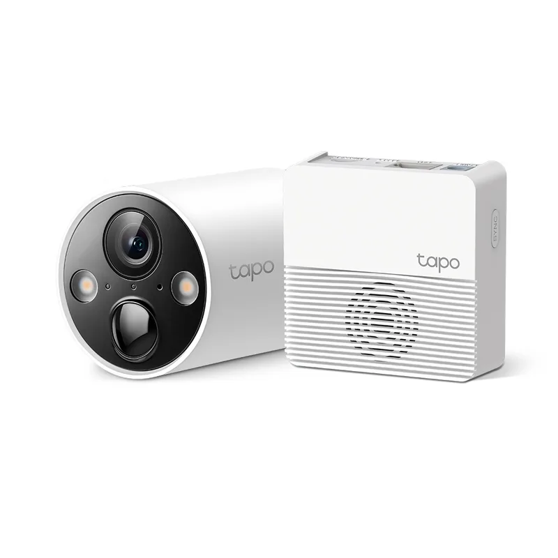 CAMARA TP-LINK TAPO C420S1 PARA EXTERIOR WIFI CON BATERIA RECARGABLE RESOLUCION 2K 1080P IP65 A PRUEBA DE AGUA VISION NOCTURNA AUDIO BIDIRECCIONAL DURACION BATERIA HASTA 180 DIAS