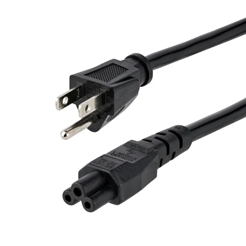 CABLE DE CORRIENTE DE 1.8M ESTANDAR PARA LAPTOP - 18AWG - NEMA 5-15P A C5 - MICKEY MOUSE - CABLE DE ALIMENTACION PARA LAPTOP - STARTECH.COM MOD. PXT101NB3S