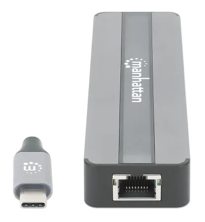 DOCKING USB, MANHATTAN, 153928, -C  7 PTOS, HDMI, RED, USB-C PD/2XUSBV3.2, SD/MICRO SD