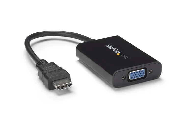 ADAPTADOR DE VIDEO Y AUDIO HDMI A VGA - HD15 HEMBRA - HDMI MACHO - MINI JACK HEMBRA - 1920X1200 - CONVERTIDOR EXTERNO - STARTECH.COM MOD. HD2VGAA2