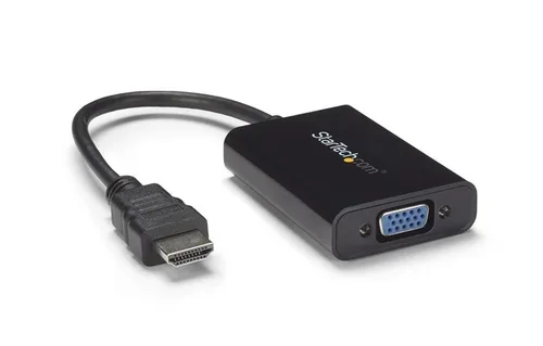 ADAPTADOR DE VIDEO Y AUDIO HDMI A VGA - HD15 HEMBRA - HDMI MACHO - MINI JACK HEMBRA - 1920X1200 - CONVERTIDOR EXTERNO - STARTECH.COM MOD. HD2VGAA2
