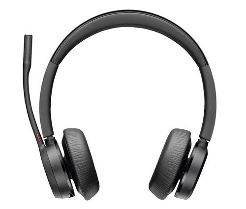 DIADEMA HP POLY 77Y98AA VOYAGER 4320/ MICROSOFT TEAMS, INALAMBRICA, BLUETOOTH, BINAURAL, USB-A DONGLE BT700, ALCANCE 50M, HASTA 24 H DE CONVERSACION, HASTA 2 DISPOSITIVOS SIN BASE DE CARGA