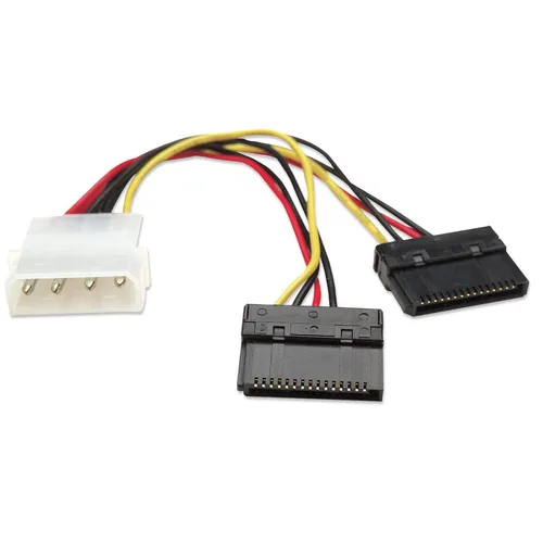 CABLE ALIMENTACION,MANHATTAN,349369,CABLE CORRIENTE INT. HDD SATA DOBLE