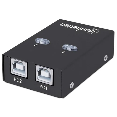 MULTIPLEXOR USB MANHATTAN,162005, USB 1:2 COMPARTE 1 DISP A 2PC