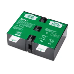 Energia Bateria APC RBC124 Para Modelos Apc BX1500M-LM60, BR1300G,BR1500G, SMC1000-2U Lo Conforman Las 2 Baterias Que Se Visualizan En La Imagen