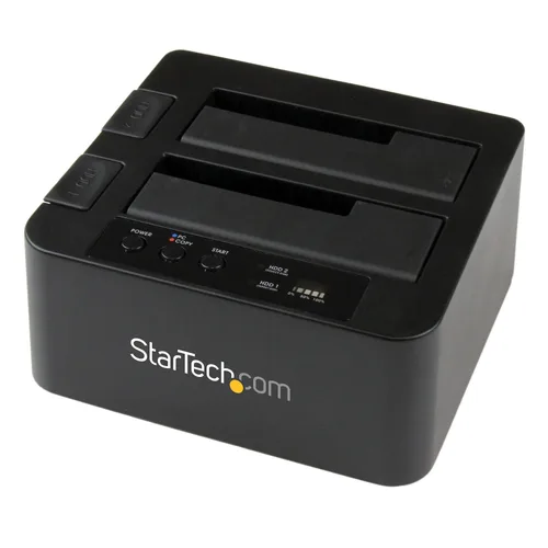 BASE CLONADORA DOCK STATION USB 3.0 Y ESATA COPIADORA DE UNIDADES DE DISCO SATA 6GBPS DE 2.5 Y 3.5 PULGADAS - CLONADOR AUTONOMO - STARTECH.COM MOD. SDOCK2U33RE