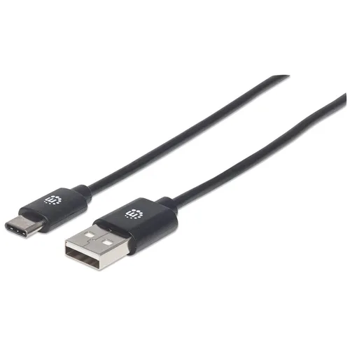 CABLE USB,MANHATTAN,354929,-C V2.0, C-A 2.0M NEGRO 480MBPS