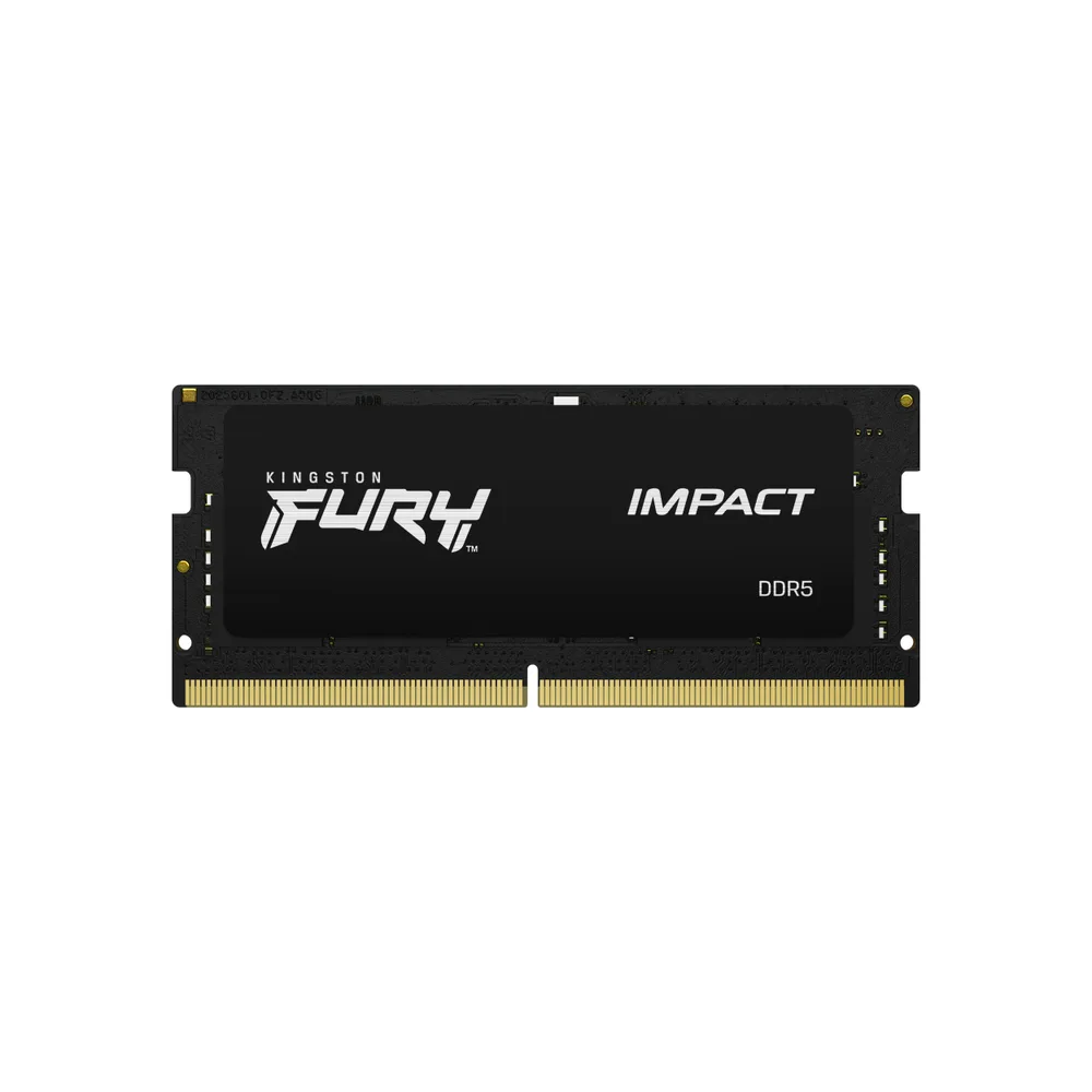 MEMORIA RAM KINGSTON SODIMM DDR5 32GB 5600MT/S FURY IMPACT BLACK CL40 262PIN 1.1V C/DIFUSOR DE CALOR P/LAPTOP KF556S40IB-32