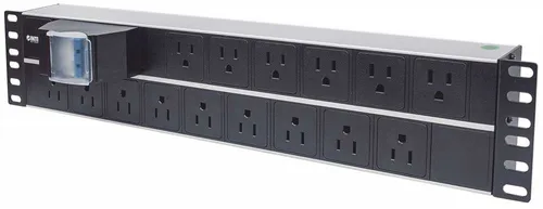 BARRA PDU,INTELLINET,714075, 15 CONT. GAB/RACK 19, 2U, CONTRA CORTO CIRCUITO