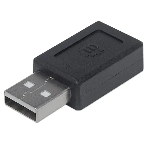ADAPTADOR,MANHATTAN,354653, USB-C V2.0, AM-CH NEGRO