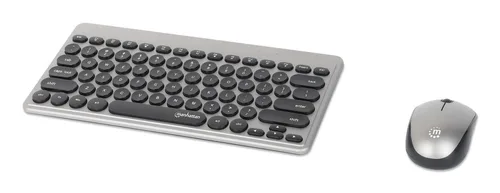 TECLADOS/MANHATTAN/180795/KIT DE MINI TECLADO Y MOUSE ÓPTICO INALÁMBRICOS MWK4095