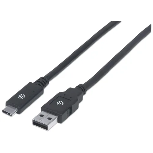 CABLE USB,MANHATTAN,354974,-C V3.1, C-A 2.0M NEGRO