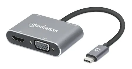DOCKING USB,MANHATTAN,130691,-C  4 PTOS, HDMI/VGA, USB-A/USB-C PD