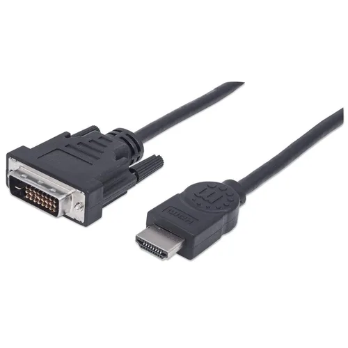 CABLE HDMI,MANHATTAN,372503, - DVI-D M-M  1.8M