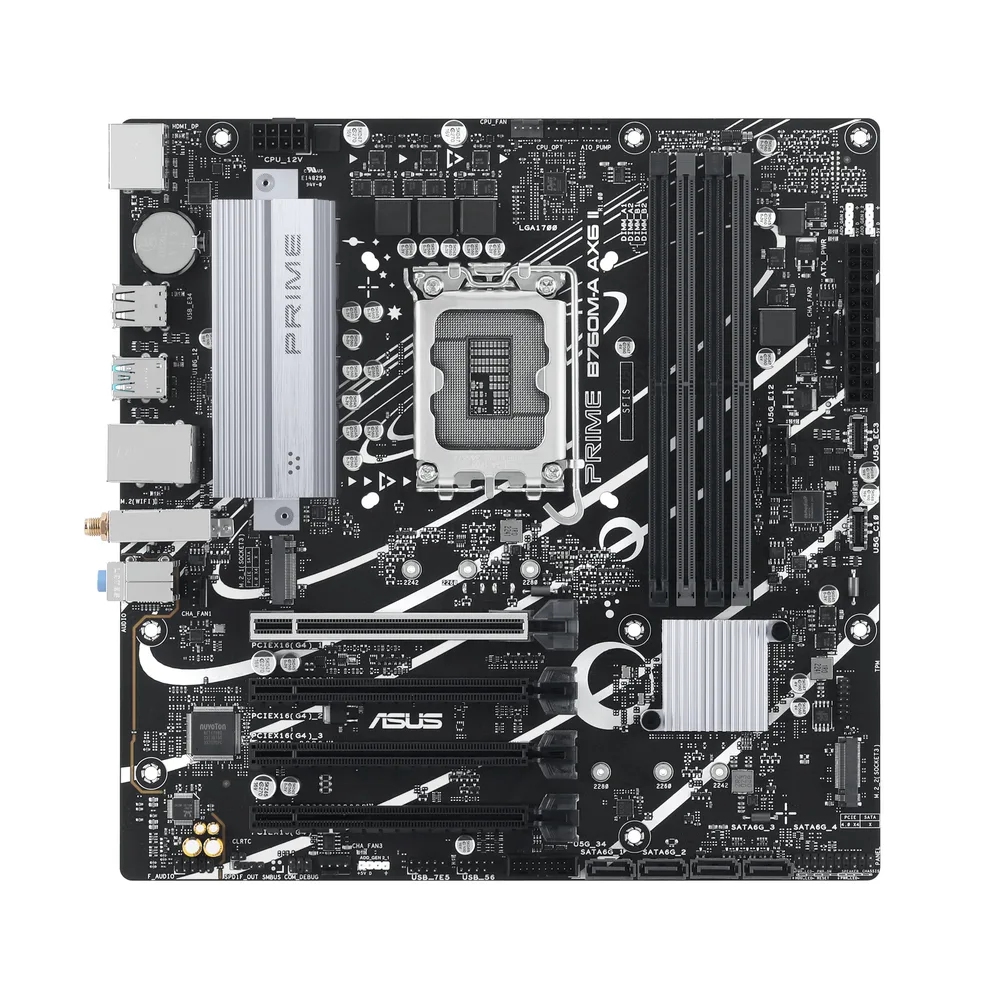 MB ASUS B760 INTEL S-1700 14A GEN /4X DDR5 5600 /HDMI /DP /3X M.2 /2X USB 3.2 /WIFI 6/BLUETOOTH /MICRO ATX /GAMA MEDIA