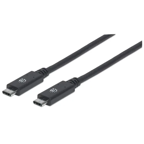 CABLE USB,MANHATTAN,355223,-C V3.1, C-C 1.0M NEGRO 10GBPS 5A