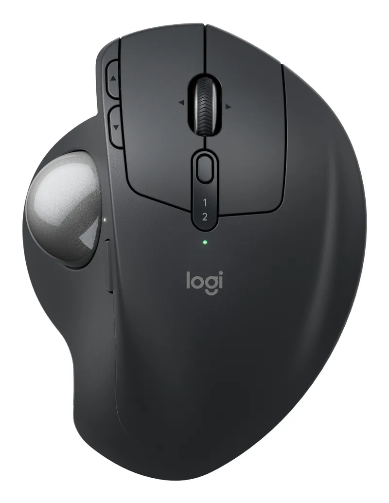 Mouse Optico LOGITECH Mx Ergo S Trackball Inalambrico Recargable Logi Bolt Negro