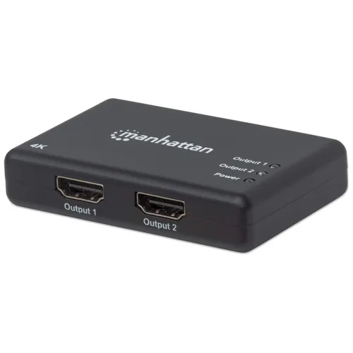 VIDEO SPLITTER,MANHATTAN,207669, HDMI 4K@30HZ, 1 IN:2 OUT,  AC