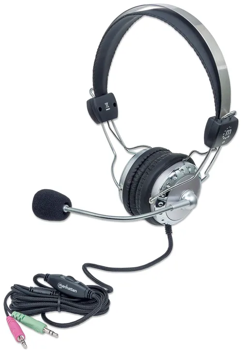 AUDIFONOS DIADEMA, MANHATTAN,175517,C/MICROFONO V3 LIGERO 2