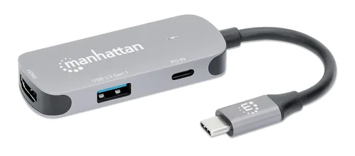 DOCKING,MANHATTAN,190299, USB-C  3 PTOS, HDMI 4K@60HZ, USB-C