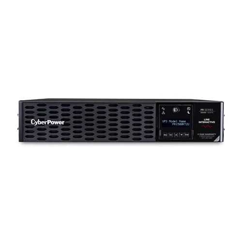 NO BREAK CYBERPOWER PR1500RT2U 1500VA / 1500W, RACK/TORRE, 2U, 8 X NEMA 5-15R, SENOIDAL PURA, GARANTA 3 AÑOS INCLUYE BATERA.