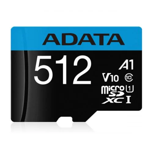 MEMORIA ADATA MICRO SDXC/SDHC 512GB UHS-I 100MB/25MB CLASE 10 V10 A1 C/ADAPTADOR (AUSDX512GUICL10A1-RA1)