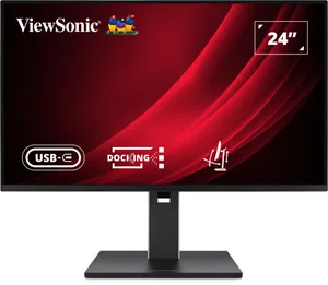 MONITOR LED VIEWSONIC VG2458, 1920 X 1080 FULL HD, ERGONOMICO, PANEL IPS, 100HZ, 5 MS, HDMI, DISPLAY PORT, 100 W USB C, RJ45, DAYSY CHAIN, 3 AÑOS DE GARANTIA