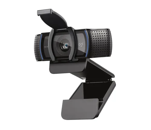 WEBCAM LOGITECH C920S PRO FULL HD 1080P 30 FPS 3MP ZOOM DIGITAL 1.2X ENFOQUE AUTOMATICO 2 MICROFONOS TAPA DE PRIVACIDAD USB-A