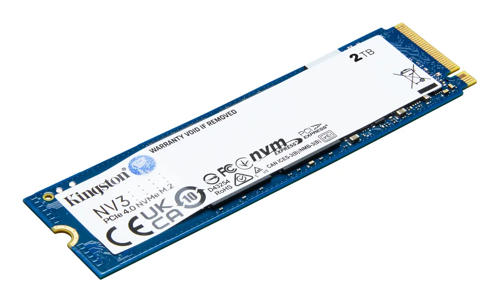 UNIDAD DE ESTADO SOLIDO KINGSTON INTERNO SNV3S NV3 2TB M.2 2280 NVME PCIE GEN 4X4 LECT.6000/ESCRIT.5000 MB/S PC/LAPTOP/MINI PC SNV3S/2000G