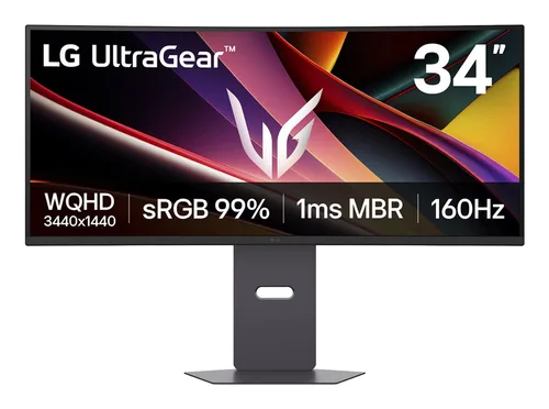 MONITOR PC LG 34G600A GAMING ULTRAGEAR CURVO WQHD 34,PANEL VA,3440X1440,160HZ,TR 1MS(MBR),ASP 21:9,BRILLO 300CD/M2,CONTR 4000:1,1800R,HDR10,AMD FREESYNC,HDMI,DISPLAYPORT,SPEAKER 5WX2,VESA 100X100.