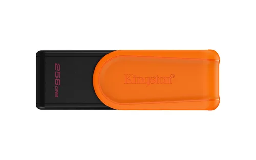 MEMORIA FLASH USB KINGSTON DATA TRAVELER EXODIA S 256GB GEN 1 3.2 TIPO A C/TAPA GIRATORIA NEGRO+NARANJA DTXS/256GB
