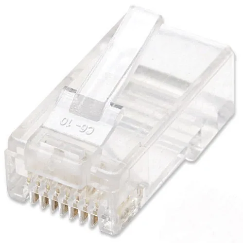 PLUG RJ45,INTELLINET,502344, CAT 6 UTP MULTIFILAR 100 PZAS