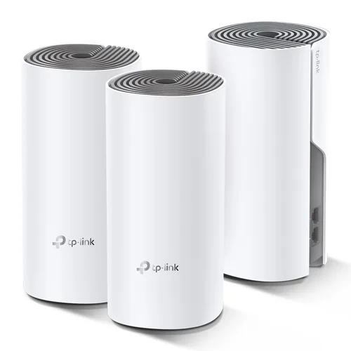 ROUTER DECO E4(3-PACK) | AC1200 | DUAL BAND |WIFI MESH | 2 PUERTOS WAN/LAN 10/100MBPS