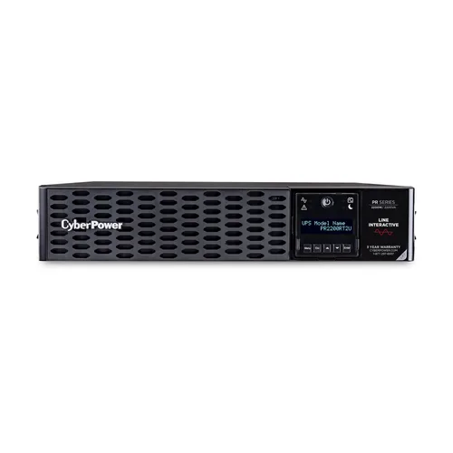 NO BREAK CYBERPOWER PR2200RT2U 2200VA / 2200W, RACK/TORRE, 2U, 8 NEMAS 5-20R, SENOIDAL PURA, GARANTA 3 AÑOS INCLUYE BATERA.