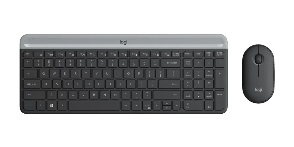 TECLADO Y MOUSE LOGITECH MK470 SLIM INALAMBRICO RECEPTOR USB (ESPAÑOL) NEGRO
