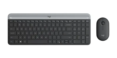 TECLADO Y MOUSE LOGITECH MK470 SLIM INALAMBRICO RECEPTOR USB (ESPAÑOL) NEGRO
