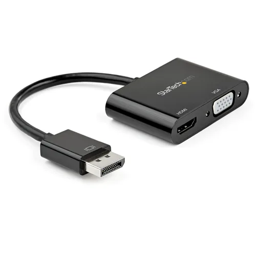 ADAPTADOR DE VIDEO DISPLAYPORT A HDMI VGA - DONGLE CONVERTIDOR DISPLAYPORT 1.2 HBR2 A HDMI 2.0 O VGA 1080P - STARTECH.COM MOD. DP2VGAHD20