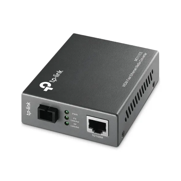 CONVERTIDOR DE MEDIOS | TP-LINK | MC111CS | MONO MODO | WDM CONECTOR DE FIBRA SC A RJ45 | 10/100MBPS