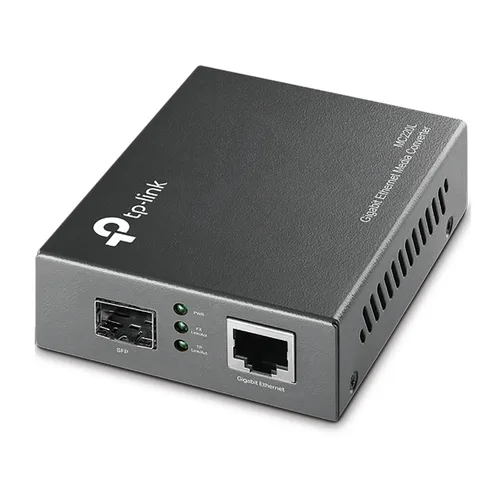 CONVERTIDOR DE MEDIOS TP-LINK MC220L RJ45 1000MBPS A SFP GIGABIT 0.55KM MULTIMODO Y 10 KM MONOMODO