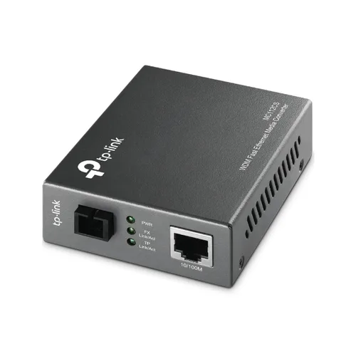 CONVERTIDOR DE MEDIOS | TP-LINK |  MC112CS | MONO MODO WDM CONECTOR DE FIBRA SC A RJ45 10/100MBPS DUPLEX
