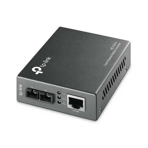 CONVERTIDOR DE MEDIOS TP-LINK MC110CS MONO MODO CONECTOR DE FIBRA SC A RJ45 10/100MBPS DUPLEX TOTAL HASTA 20
