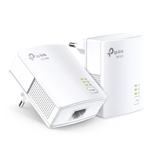 ADAPTADOR POWERLINE | TP-LINK | TL-PA7017|  KIT 2 PZAS ALAMBRICO A 1000MBPS CON 1 RJ45 10/100/1000 SOPORTA HASTA 300M DE CABLE | SUSTITUYE A TL-PA4010 KIT