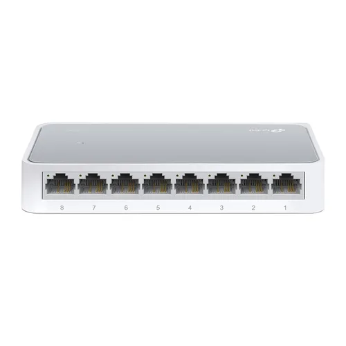 SWITCH | TP-LINK | TL-SF1008D | 8 PUERTOS RJ45 10/100 MBPS | NO ADMINISTRABLE | PARA ESCRITORIO