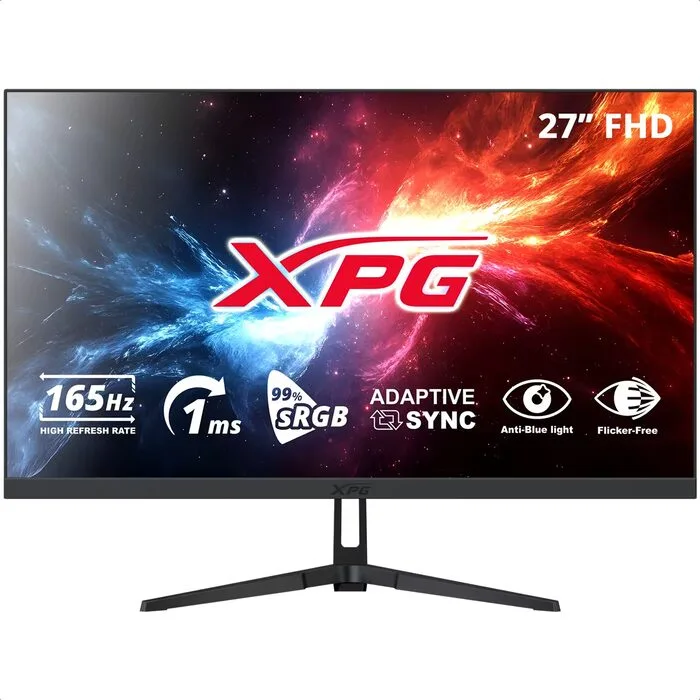 MONITOR ADATA XPG RIFT R27F6 PLANO 27 PULGADAS IN IPS 1920X1080FHD 165HZ 1MS NEGRO (RIFT R27F6 BKCMX)