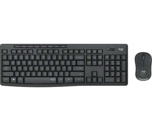 TECLADO Y MOUSE LOGITECH MK295 SILENT INALAMBRICO RECEPTOR USB (ESPAÑOL) NEGRO