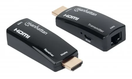 EXTENSOR VIDEO,MANHATTAN,207539, HDMI, 60M VIA CAT 5/6, COMPACTO