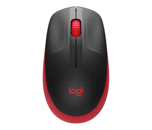 MOUSE LOGITECH M190 OPTICO INALAMBRICO RECEPTOR USB 1000DPI ROJO