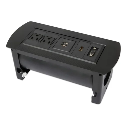 CAJA CONEXIÓN,MANHATTAN,164832, ENCHUFE/USB/HDMI/VGA, PARA MESA